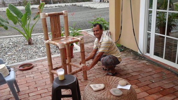 Custom Bamboo Bar Stools